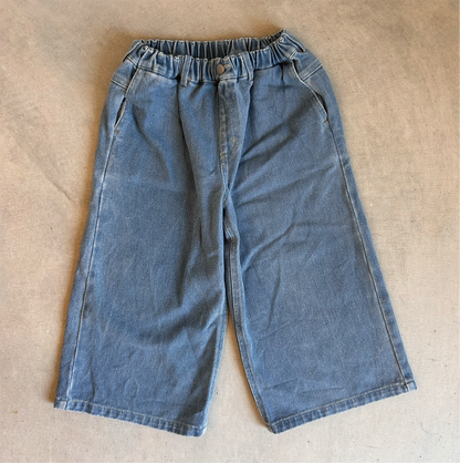 wide denimpants "yururi"