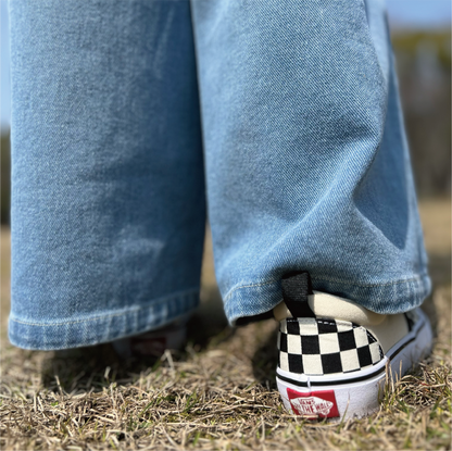 wide denimpants "yururi"