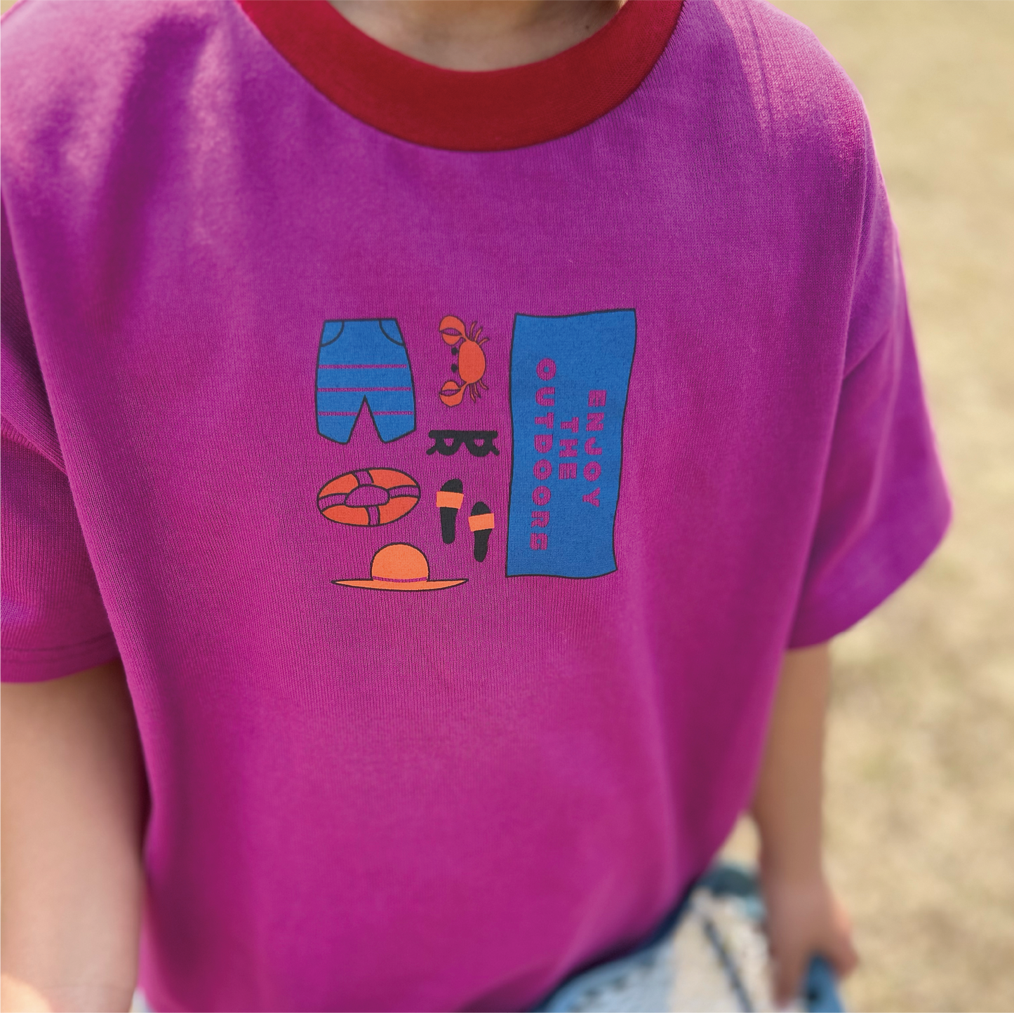 wide T-shirt "Ringer"
