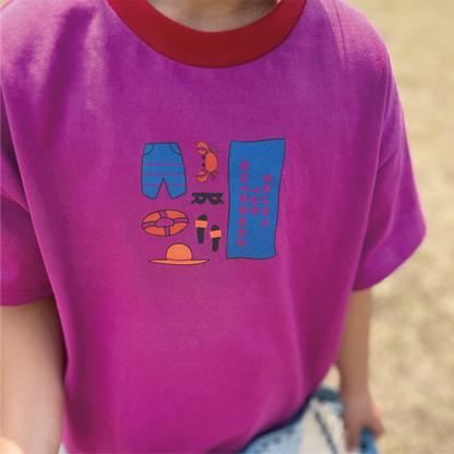 wide T-shirt "Ringer"